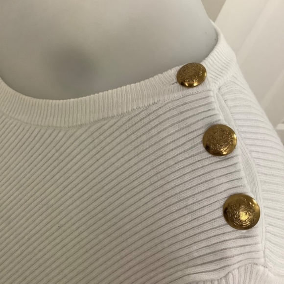 LRL Ralph Lauren Rib-knit Slimming  Sweater MEDIUM - Picture 6 of 13